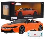 RASTAR Auto na diaľkové ovládanie R / C BMW I8 Roadster Rastar 1:12 oranžové