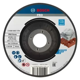 BOSCH Rezný kotúč na kameň 125 mm / Rezný kotúč / Otvor 22,23 mm / Sila 2,5 mm / C 30 S BF (2608603174)