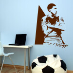 Veselá Stena Samolepka Kylian Mbappé Farba: modrá, Veľkosť: 40 x 30 cm
