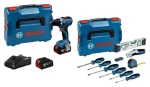BOSCH GSR 18V-65 Professional / Sada aku vŕtačka a ručné náradie / 18V / 63 Nm / 2x 5.0Ah / L-BOXX (0615A5007K)