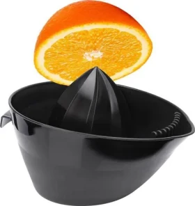 Vilde Ručný lis na citrusy s rukoväťou čierny / Lis na citrusy / pre veľké citrusy (grapefruit, pomaranč) (259149)