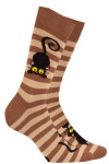 Vzorované pánske ponožky PERFECT MAN-CASUAL BLACK G95 39-41