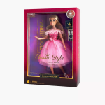 Mamido Mamido Bábika Anlily v ružových šatách 29 cm