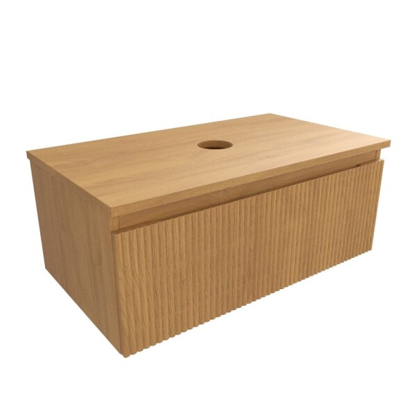 Kúpeľňová skrinka s krycou doskou SAT Evolution 78x30x44, 5 cm dub medový mat SATEVO80DMD SATEVO80DMD