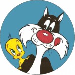 Jedlý papier Looney Tunes Silvester a Tweety 19,5 cm - Pictu Hap - Pictu Hap