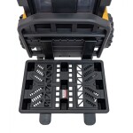 Mamido Detský elektrický vysokozdvižný vozík JCB žltý