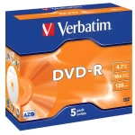 Verbatim DVD- R DataLife PLUS / Optické médium / 4,7 GB / 16x / 1 ks / jewel case (43518)