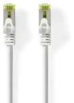 Nedis CAT7 S/FTP biela / Sieťový kábel / RJ45 - RJ45 / 0,5 m / LSZH / Snagless (CCGL85420WT05)