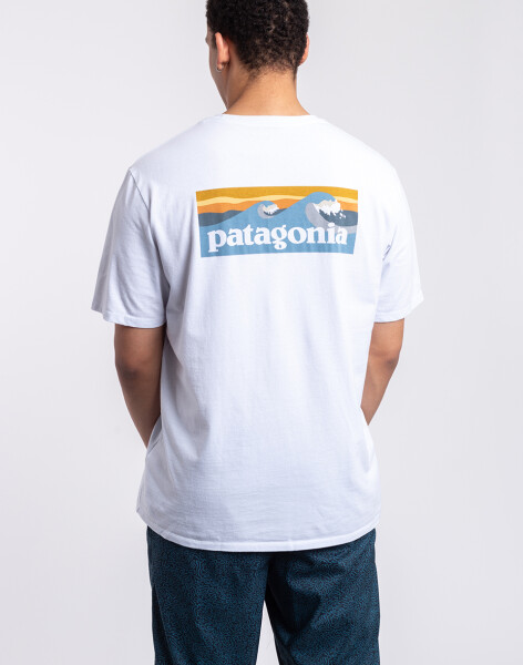 Patagonia M's Boardshort Logo Pocket Responsibili-Tee® White XL