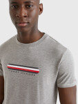 Pánske tričko SEACELL LOGO CREW NECK T-SHIRT UM0UM02348P4A šedá Tommy Hilfiger