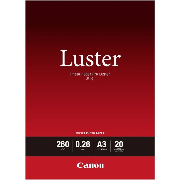 Canon fotopapier LU-101 A3 20 ks / A3 / 260g / 20 listov / lesklý (6211B007)