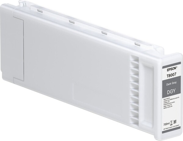 Epson Epson T8007 - 700 ml - Dunkelgrau - original - Tintenpatrone - fur SureColor SC-P10000, SC-P20000, SC-P20000SE