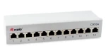 Equip šedá / Patch panel / 12x RJ45 / Cat6a / Tienený / 500 MHz / Desktop (326522)