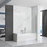 REA - Pohyblivá vaňová zástena LAGOS 80 Chrome REA-W7990