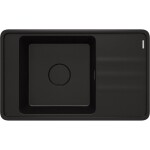 DEANTE DEANTE - Momi čierny Granitový drez, 1-miska s odkvapkávačom ZKM_N11B