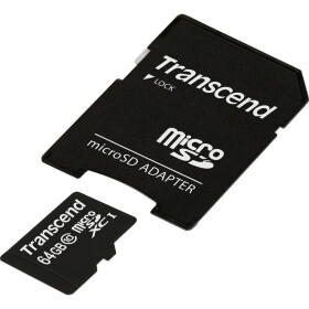 Transcend Premium pamäťová karta micro SDXC 64 GB Class 10, UHS-I vr. SD adaptéru; TS64GUSDXC10