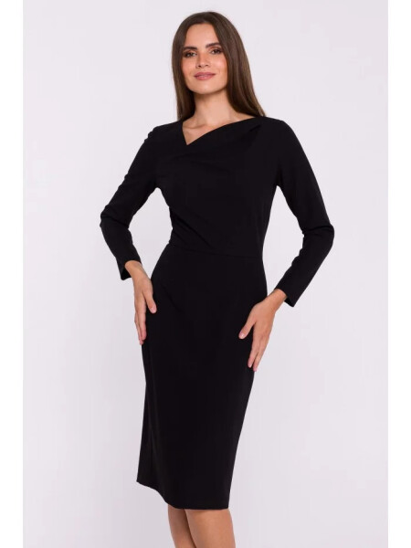 Dámske šaty S376 Black - Stylove XL černá