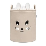 Sipo Kôš na hračky XL so šnúrkou, skladací bavlnený / 63 l, Rabbit (SPXB04)