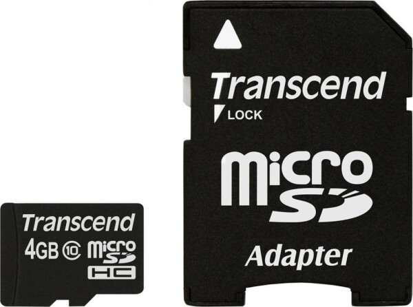 Transcend MicroSDHC 4 GB Class 10 UHS-I (TS4GUSDHC10)