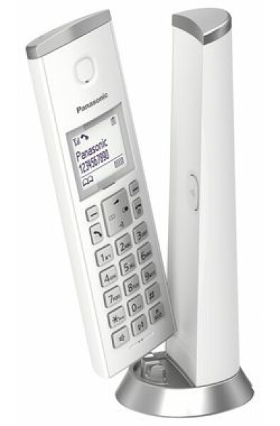 Panasonic KX-TGK210FXW biela / DECT bezdrôtový telefón / 3-riadok. displej / LED indikátor (KX-TGK210FXW)