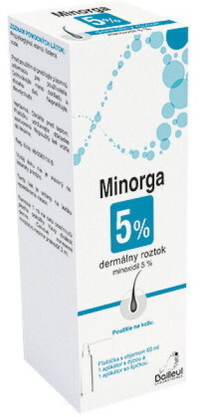 MINORGA 5 % dermálny roztok 60 ml