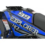 Mamido Detská benzínová štvorkolka RamiGO EXPLORER 110CC modrá