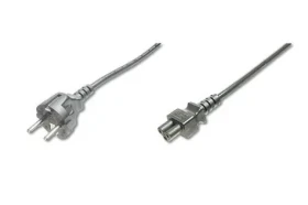 Digitus napájací kábel CEE 7/7 - IEC C5 čierny / Napájací kábel / 1,2 m / H05VV-F3G (AK-440115-012-S)