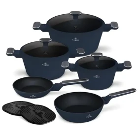 BERLINGERHAUS Sada riadu s titánovým povrchom Deep Sea Collection / Sada riadu / 10 ks (BH-8381)