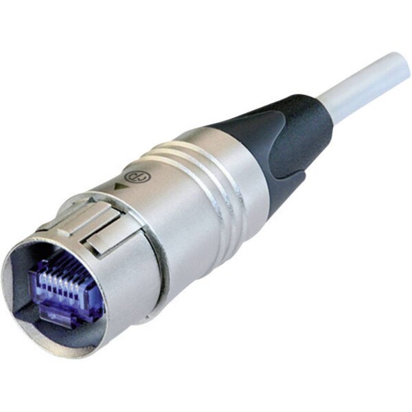 Neutrik NKE6S-3 RJ45 sieťové káble, prepojovacie káble CAT 6 S/FTP 3.00 m biela 1 ks; NKE6S-3