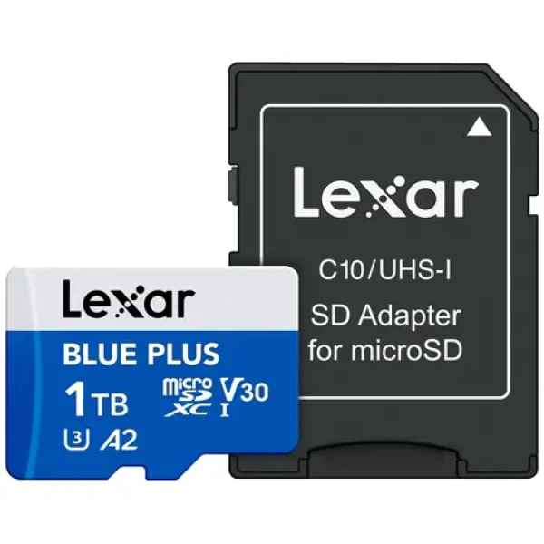 Lexar BLUE PLUS microSDHC/microSDXC 1TB / čítanie: 160MBps / UHS-I / V30 (LMSBLPL001T-BNANG)