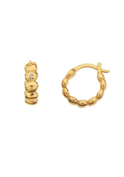 Hot Diamonds Prekrásne pozlátené náušnice s diamantmi Jac Jossa Soul DE659