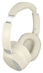 Bezdrôtové slúchadlá s mikrofónom krémové / Slúchadlá / Bluetooth 6.0 / ANC (BT0071C)