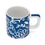 Kitchen Craft Keramický hrnček na espresso Blue Blu Fiorato 120 ml