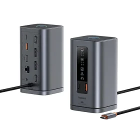 Baseus Spacemate RD-1 11v1 / Dokovacia stanica / 2x HDMI 4K / 2x DP 4K / PD 100W / RJ-45 (B0112701)
