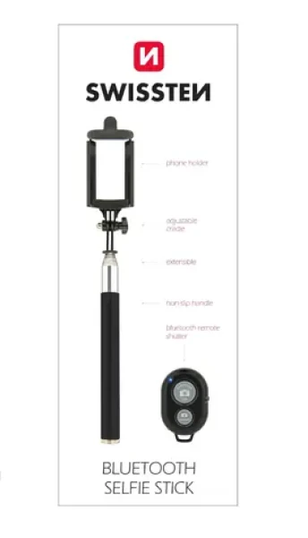 SWISSTEN Bluetooth Selfie Stick čierna (32000300)