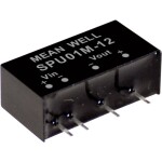 MEAN WELL SPU01M-15 DC / DC menič napätia, modul 67 mA 1 W Počet výstupov: 1 x; SPU01M-15