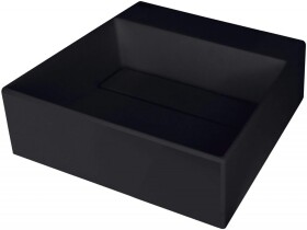 DEANTE - Correo nero Granitové umývadlo na dosku, s krycou doskou CQR_NU4M