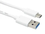 PremiumCord kábel USB-C - USB-A biela / Dátový kábel / USB 3.2 Gen 2 / 10 Gbit/s / 60W PD / 3 m (ku31ck3w)