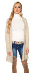 Trendy chunky knit cardigan Einheitsgroesse