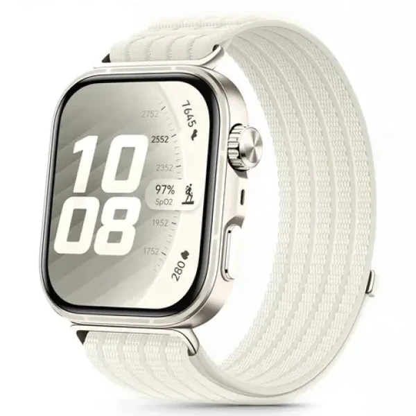 Tech-Protect Nylon Strap biela / Remienok / Huawei Watch Fit 3/4/4 Pro/5/5 Pro / nylonový