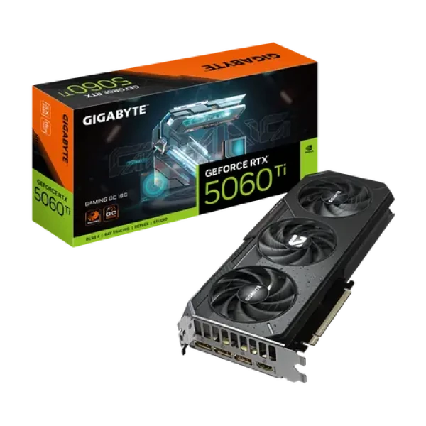 GIGABYTE GeForce RTX 5060 Ti GAMING OC 16GB / 2647MHz / 16GB GDDR7 / 128-bit / 1x HDMI + 3x DP / 650W (8) (GV-N506TGAMING OC-16GD)
