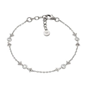 Emporio Armani Pôvabný strieborný náramok pre ženy so zirkónmi EG3616040