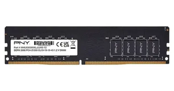 PNY MD8GSD42666-SB 8GB (1x8GB) / Operačná pamäť / DDR4 / 2666 MHz / DIMM / CL19 / 1.2V (MD8GSD42666-SB)