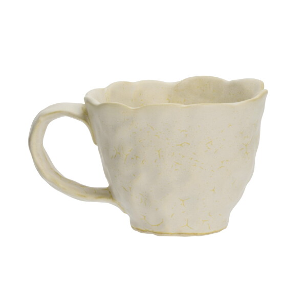 MADAM STOLTZ Hrnek Curves Light Yellow