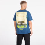 Tričko PLEASURES Turntable T-Shirt Blue XXL