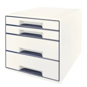 Leitz Wow CUBE (4 zásuvky) Zásuvkový box bielo-šedá / dopredaj (52132001)