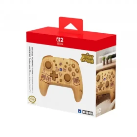HORI Horipad Turbo Wood Brown / Bezdrôtový ovládač pre Nintendo Switch 2 / TMR páčky / Bluetooth 5.0 / Turbo