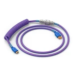 Glorious GMMK USB-C/USB-A krútený kábel 1.4m fialová / pre klávesnice Glorious / 1x USB-C(M) / 1x USB-A(M) (GLO-KB-ACC-CBL-COIL-NEB)