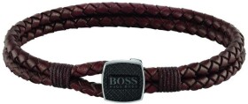 Hugo Boss Štýlový náramok hnedej kože 1580048 cm