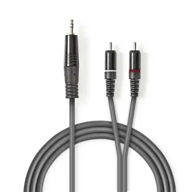 Nedis Stereo Audio kábel jack 3.5 mm (M) - 2x RCA (M) 3.00 m tmavo šedá (COTH22200GY30)